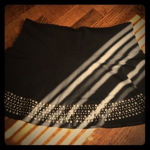 Black studded express skirt! NWT!
